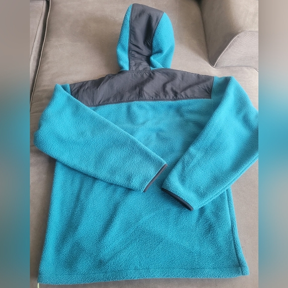 Eddie Bauer EB Tek Jacket Adult Large Anorak Fleece Hooded Hoodie Reinforced - Picture 4 of 4